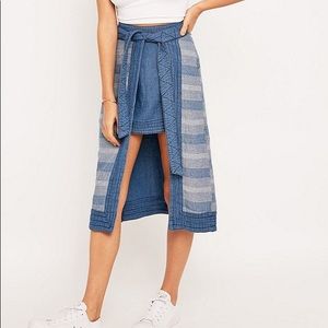 Free People Double the Fun Wrap Skirt